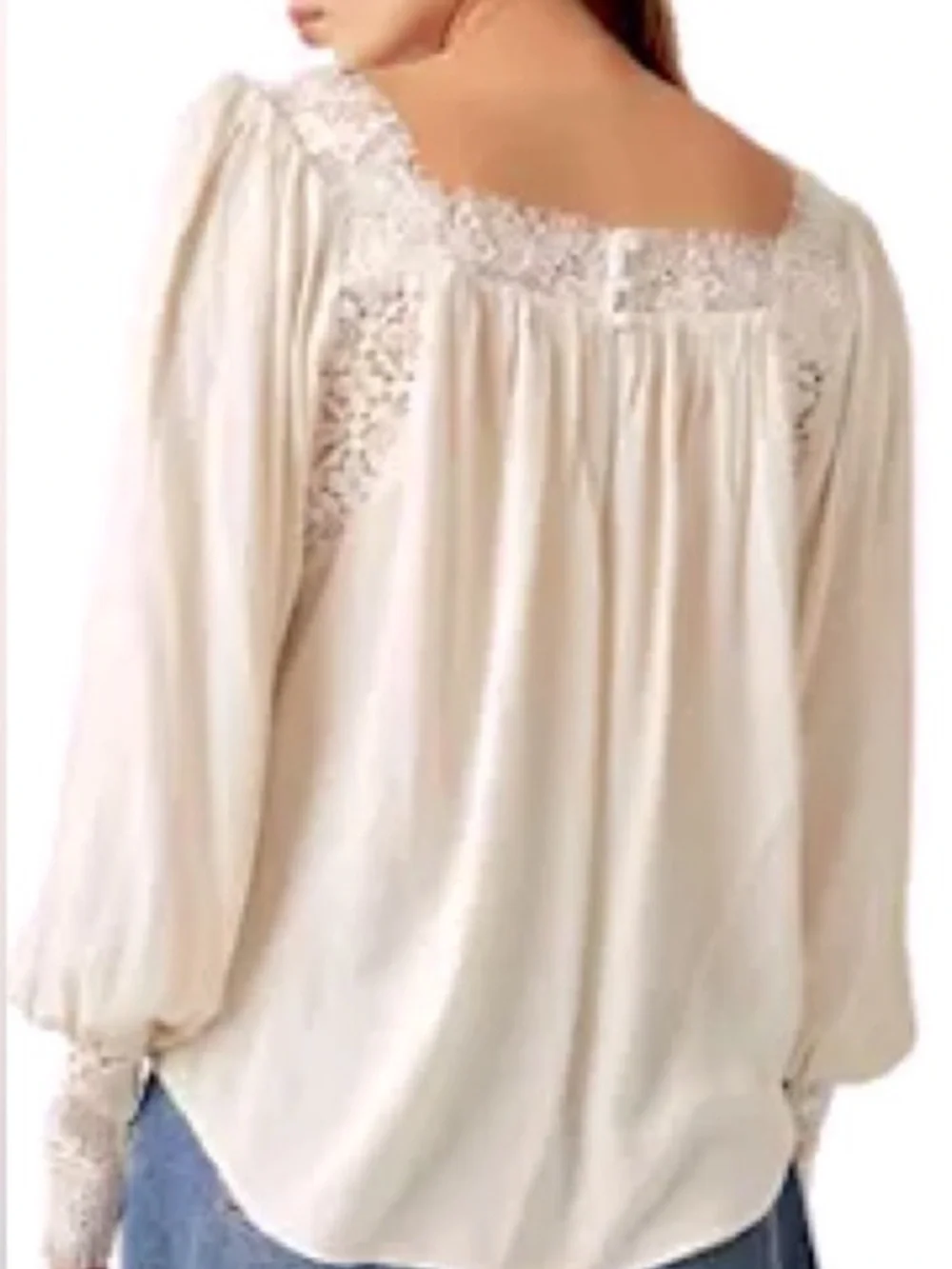 Free people Ivory Bohemian Top